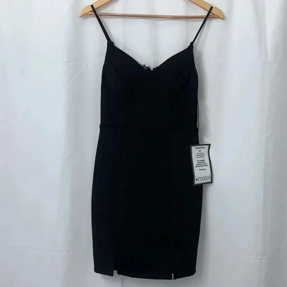 Women’s City Studios Black Slim Social Bodycon Dress Size 5 NEW WITH TAGS - Picture 2 of 10